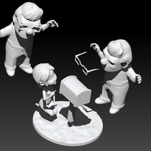carl ellie young - 3d-Druck Modell Kunst bis Liebe für immer Frau Mann 3dprint Abbildung disney pixar fredricken Spaß Menschen miniaturen Figuren 3d print model - Mito3D