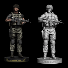 carlos oliveira resident evil 3 statue game toy figure jill valentine 3d print model - Mito3D