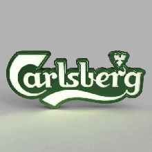 Carlsberg conduziu luz 3d print model - Mito3D