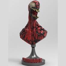 carnage bust game games venom symbiot marvels spiderman naughty print resin figures custom statue characters comics 3d print model - Mito3D