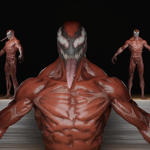 katliam fortnite cilt t pose arma vr ar low poly 3d model oyun zehir Örümcek Adam adam hayret heykel Sanat örümcek Demir sert karakter büst baskı baskısı Kostüm oyunu 3d print model - Mito3D