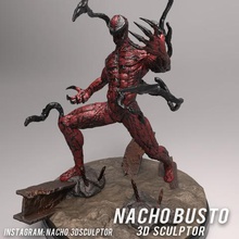 carnificina de impressão 3d vários aranha homem super-heróis spawn venom marvel dc 3d print model - Mito3D