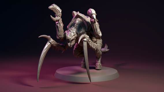 carnegant - space bug modular kit presupported 28 mm alien board tyranid tyranids carnifex miniature monster bugs w40k tabletop wargame scale roleplay 3d print model - Mito3D