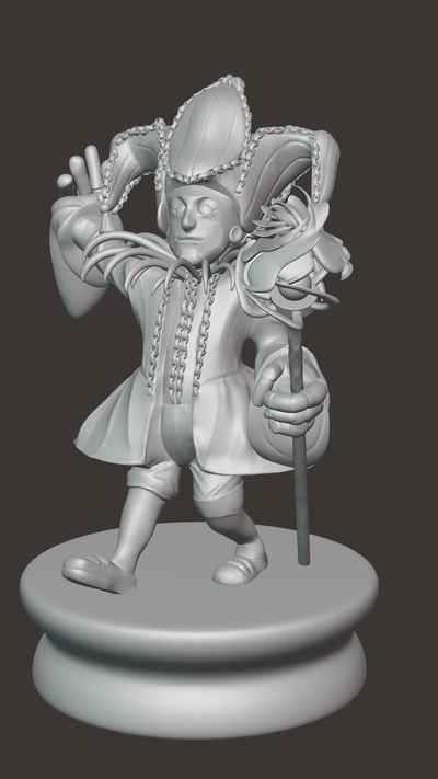 carnival chess king game 3d print model - Mito3D