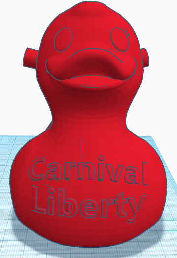 carnaval liberté croisière canard 3D print model - Mito3D