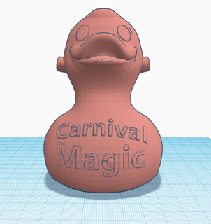 carnaval Magia cruzeiro Pato 3d print model - Mito3D