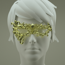 carnival mask fashion masquerade glasses ornaments antique elegant design jewelry decoration accessory style halloween farsang 3d print model - Mito3D