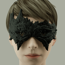 carnevale la maschera di corvo moda masquerade occhiali ornamenti antiquariato elegante il design gioielli decorazione accessorio stile halloween farsang 3d print model - Mito3D