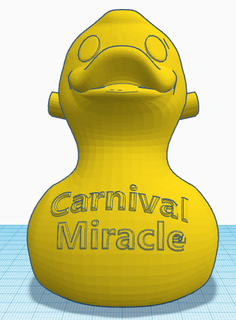 carnaval miracle croisière canard 3d print model - Mito3D