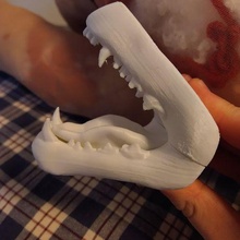 carnívoro mandíbula animal artesanía letras fursuit criatura horror monstruo 3d print model - Mito3D