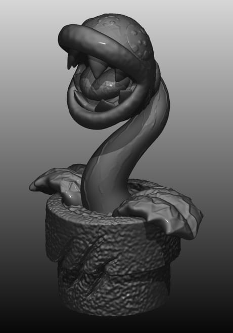 etobur bitki pirana doku piranhaplantacarnivora etçil Toplamak kırmızı Marioyoshi Süper Mario Kardeşler mario dünyası süper nintendo heykel Figura dizi plantacarnivoratextura 3D print model - Mito3D