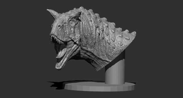 carnotaurus fallimento dinosauro preistorico cranio carnivoro Drago statua 3d print model - Mito3D