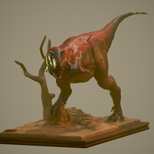 carnotaurus sastrei modelo 3d impressão arte paleoarte dinossauros mamíferos animais natureza 3d print model - Mito3D