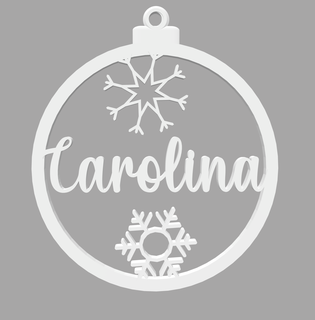 Carolina Bola doğum Hayır süs ev dekorasyon Noel ağaç Parti hediye 3d print model - Mito3D
