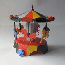 carousel fairground fidget toy movement ride roundabout 3d_printing 3d print model - Mito3D