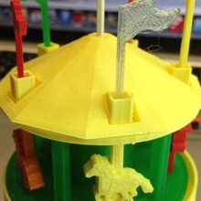 carousel game mechanical toys 3d print model - Mito3D