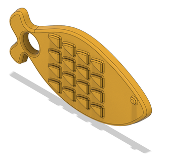 carp key chain 20 3d print model - Mito3D