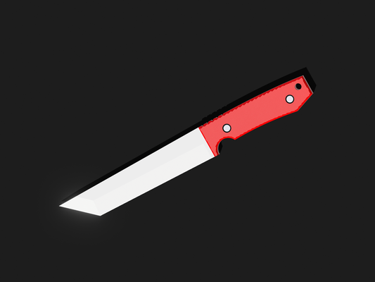 carp koi tanto knife american cosplay designing 1 weapon 3d print model - Mito3D