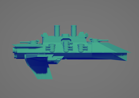 Karpat sınıf savaş gemisi uzay önyargılı Uzay tekne gemi sci fi 3d print model - Mito3D