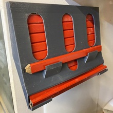 carpenter's pencil dispenser tool carpenter carpenters carpentry holder union holders boxes 3d print model - Mito3D
