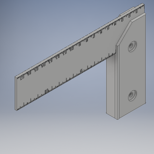 carpenter's square ruler tool carpenter angle measure 3D print model - Mito3D