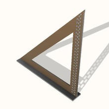 carpenter's square gadget carpenter measure 3d print model - Mito3D