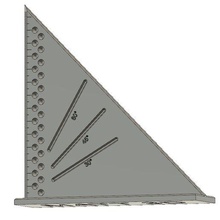 Zimmerei Quadrat Werkzeug Rückverfolgung Vorlage 3d print model - Mito3D