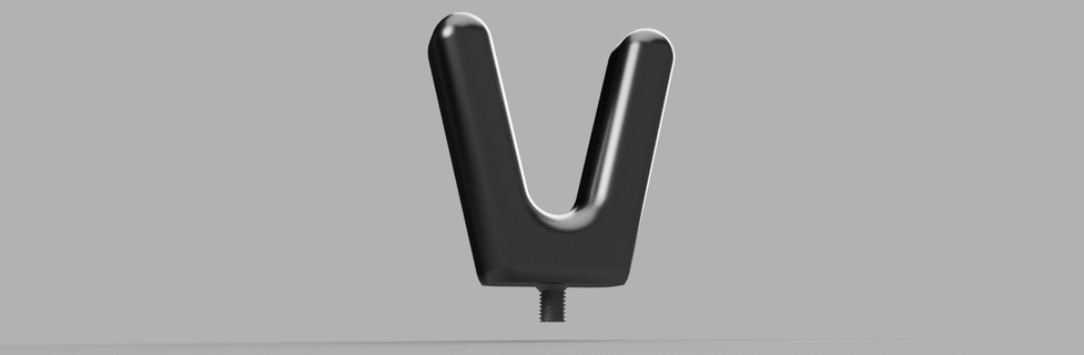 carpfishing tripod rod holder thread fishing fish cane tent fork support 3d print model - Mito3D