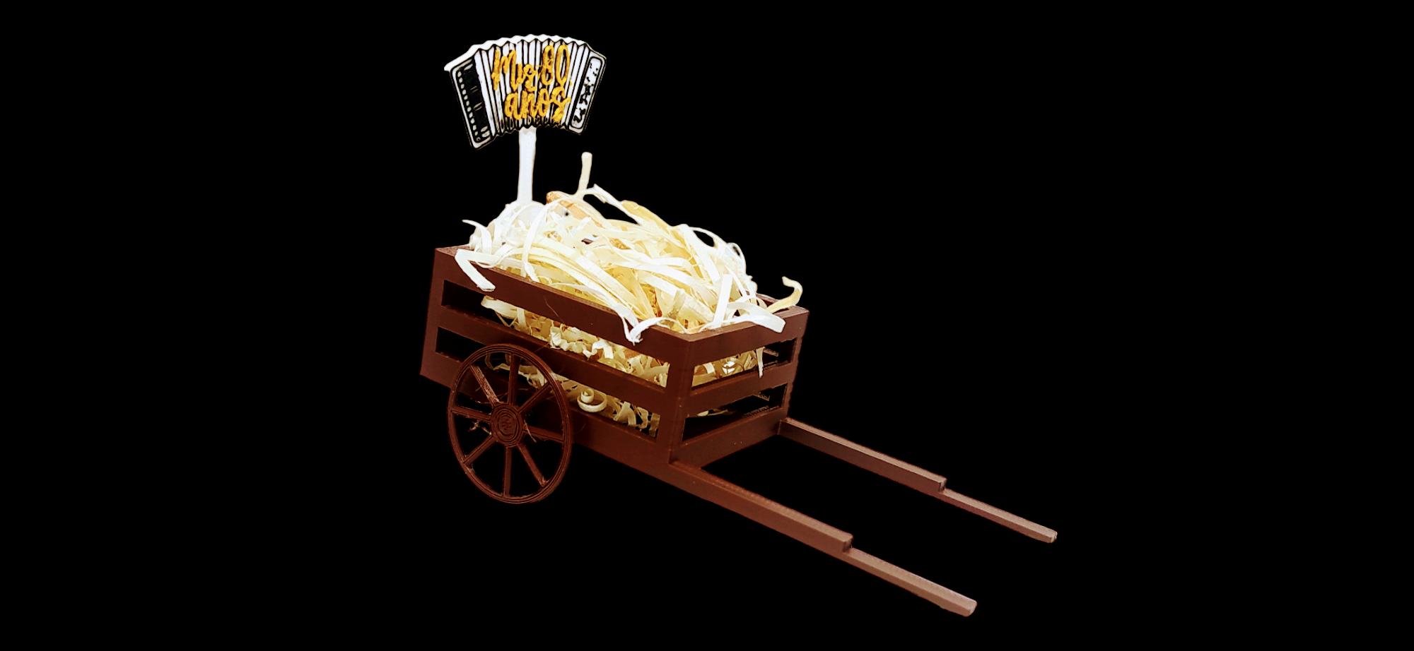 carreta tumbril - cart country campo birthday cumpleaños cumple happy party fiesta souvenir 3D print model - Mito3D