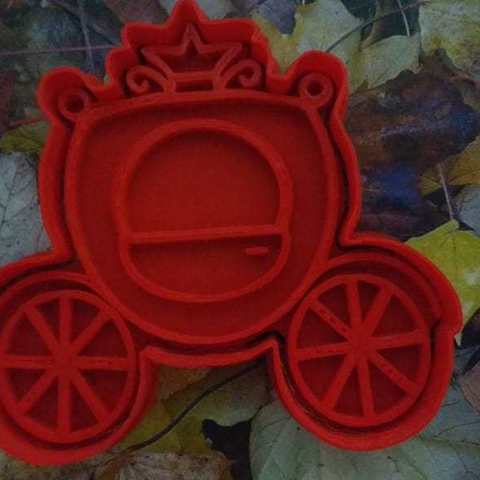 carriage cookie cutter home galleta molde cortante cortantes galletas carruaje 3D print model - Mito3D