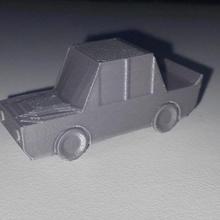 chariot art jouet poly voiture Jeu 3d print model - Mito3D