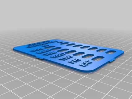 Carrie glitch pillola promemoria casa personalizzato domestico 3d print model - Mito3D