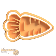 carrot fondant cookie cutter & stamp 3d print model - Mito3D