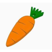 carrot keychain various 3d print model - Mito3D