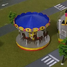 carrousel divers foraine parquedeatracciones des promenades fête kermesses kermis juste l'attraction merry-go-round 3d print model - Mito3D