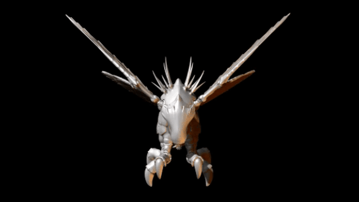 portador juego bestia insecto invasores monstruo espacio zerg mutante nave estelar extraterrestres insectoideo xenos vacío volar loco 3d print model - Mito3D