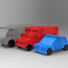 coches 3d impresión 2 3d print model - Mito3D