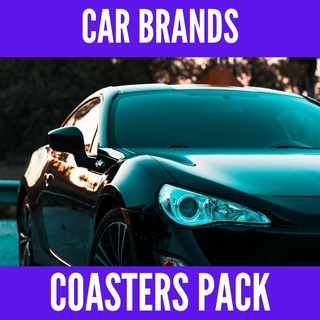 cars brands - coasters pack 3d print model - Mito3D