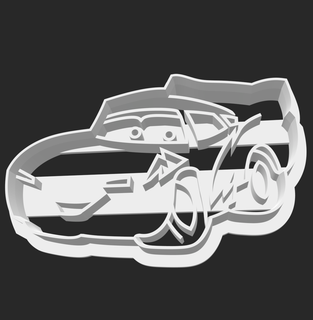cars cookie cutter characters 3d print model - Mito3D