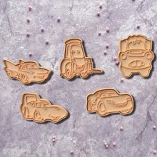 cars cookie cutter set 5 home cutters cithen cook cookies stamp cartoon doc hudson guido king luigi mater ramone sally lightning mcqueen 3d print model - Mito3D