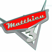 carros logotipo Customizável aniversário relâmpago McQueen personalizado toy_game_accessories 3d print model - Mito3D