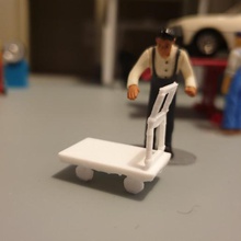 cart vari in miniatura garage 1 43 modello decisionale diorama 3d print model - Mito3D