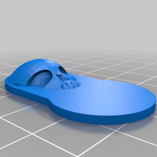 araba anahtar anahtarlık fob madeni para 3d print model - Mito3D