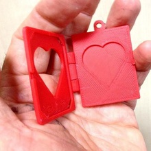 carte st valentin gadget göster Sevgililer 3d print model - Mito3D