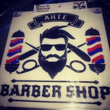 Cartele parà barbiere cartello capelli parrucchiere 3d print model - Mito3D