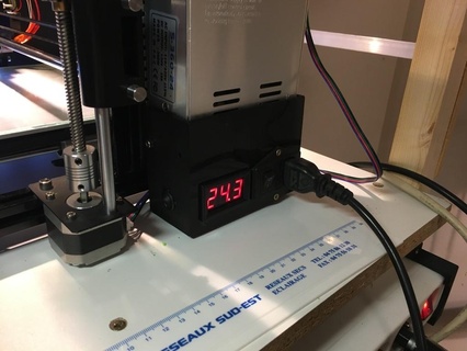 carroceiro alimentação hictop 3dp17 220v caixa plugue fornecem voltímetro 3d impressora acessórios 3d print model - Mito3D