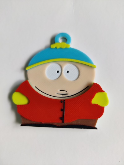 cartman sp anahtarlık güney park 3d basılı eğlence karikatür karakter 3d print model - Mito3D