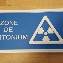 cartonium various cardboard pancarte poster radioactive radioactive sign zone