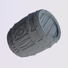desenho animado barril minis 3d print model - Mito3D