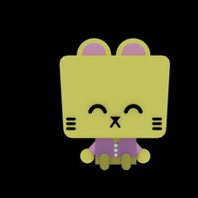 cartoon cat game toy animal character child children kitty toon mammal pet 3d print model - Mito3D